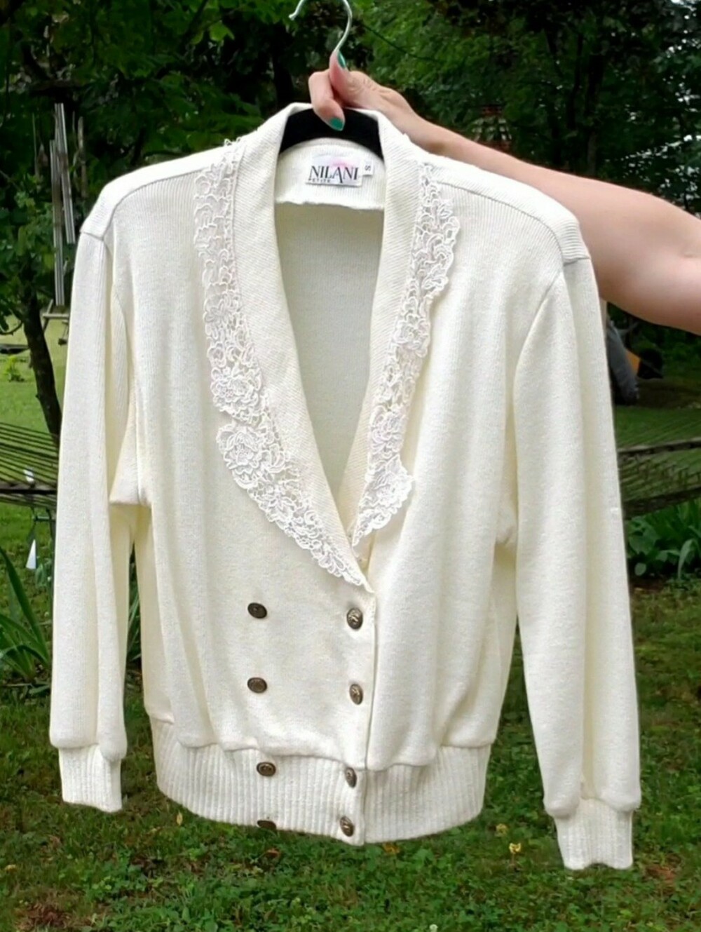 Vintage 1980s Lace Cardigan